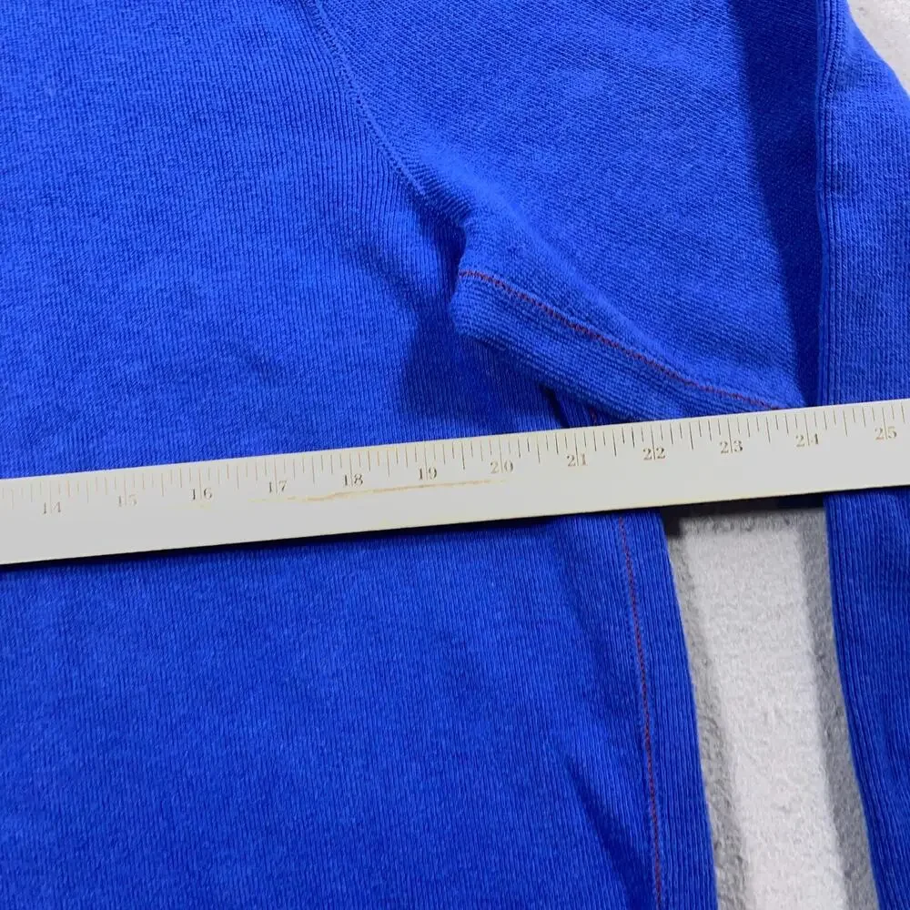 Tommy Bahama Sweatshirt Men Medium Gray Blue Reversible Pullover Preppy Casual‎